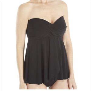 Beautiful miraclesuit swimsuit top strapless